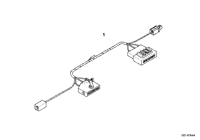 2006 BMW X3 Adapter Cable, Eject-Box Diagram