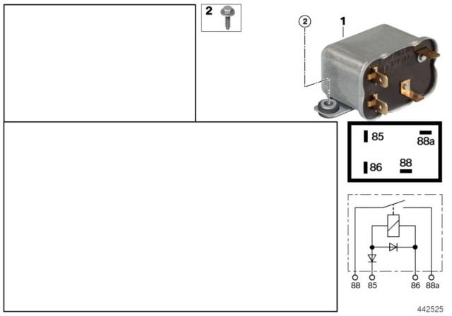 1997 BMW 318is Relay Battery Disconnection Diagram 3