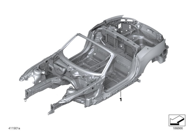 2015 BMW Z4 Body Skeleton Diagram