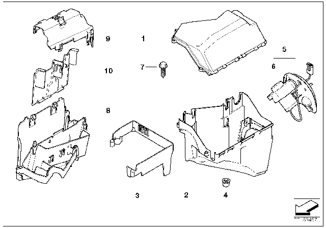 2008 BMW Z4 M Carrier Plate Diagram for 12907836626