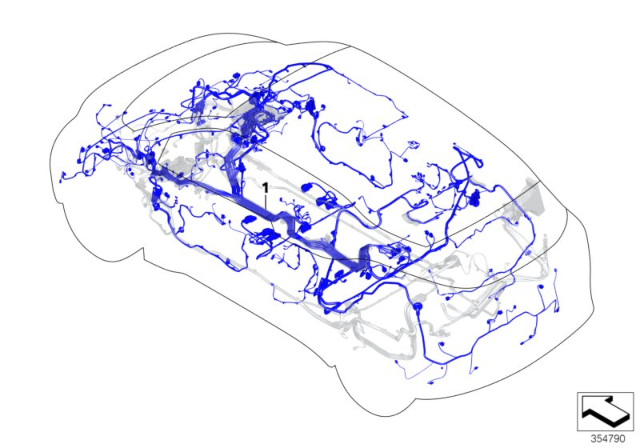 2018 BMW i3s Main Wiring Harness,Duplicate,Life Module Diagram