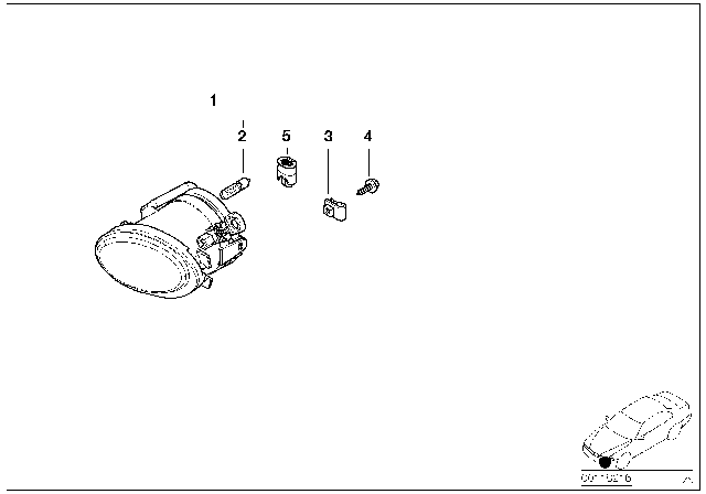 2006 BMW 325Ci Fog Lamp Diagram