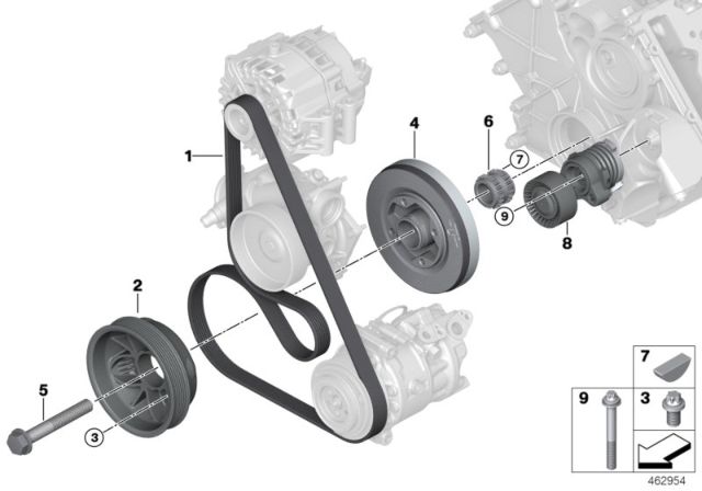 2019 BMW X5 Belt Drive Diagram