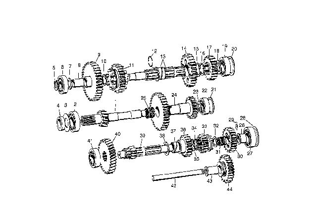 1957 BMW Isetta Lock Ring Diagram for 07119934071