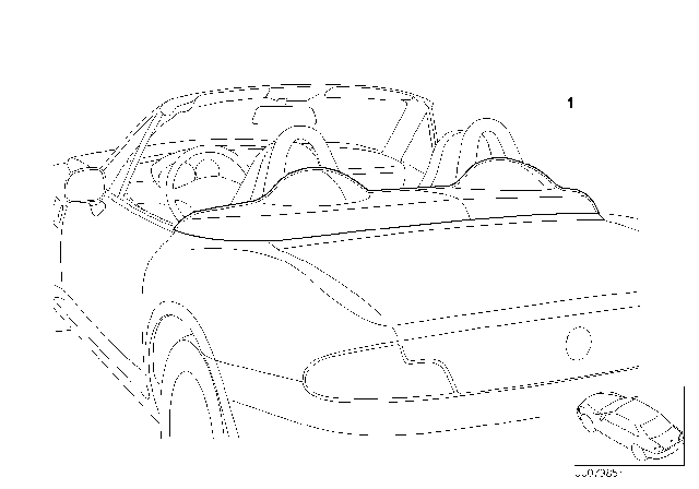 1998 BMW Z3 Speedster Cover Diagram 2