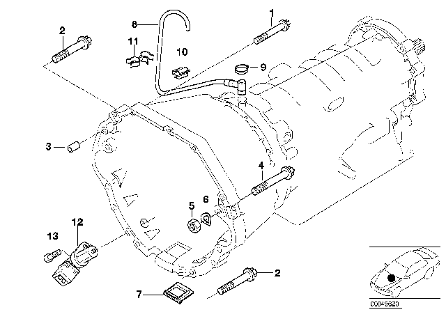2003 BMW X5 Gearbox Mounting Diagram