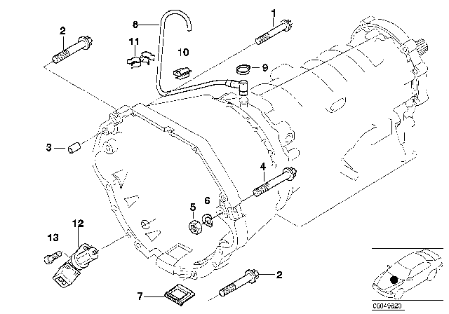 2002 BMW X5 Gearbox Mounting Diagram