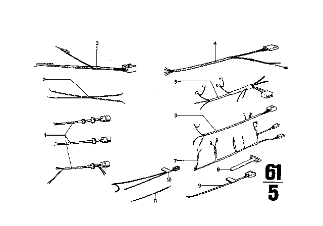 1974 BMW 3.0CS Wiring Set Diagram 2