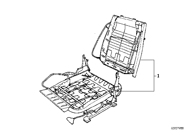 1990 BMW 325i BMW Repair Sports Seat Diagram