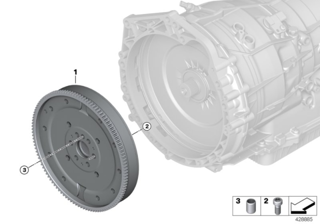 2019 BMW 530e Torsional Vibration Damper Diagram