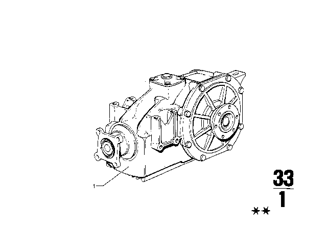 1975 BMW 3.0Si Rear-Axle-Drive Diagram 1