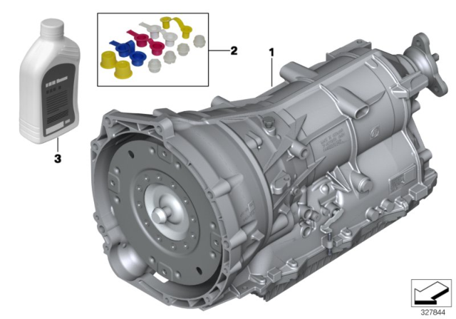 2016 BMW X3 Automatic Transmission GA8HP45Z Diagram