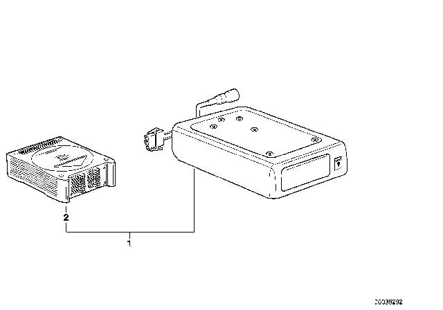 2001 BMW 750iL CD Changer Diagram