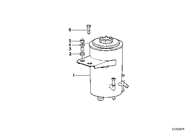 1994 BMW 840Ci Oil Carrier / Single Parts Diagram