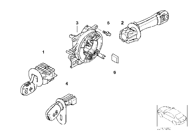2000 BMW X5 Steering Column Switch Diagram