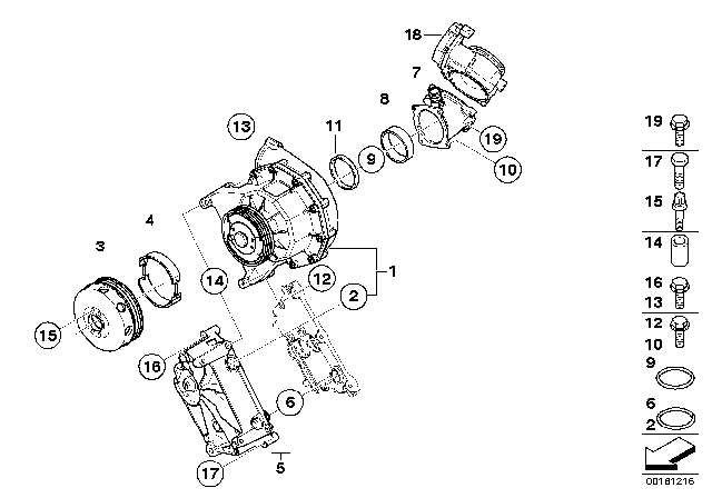 2007 BMW Alpina B7 Hex Bolt With Washer Diagram for 11617510076