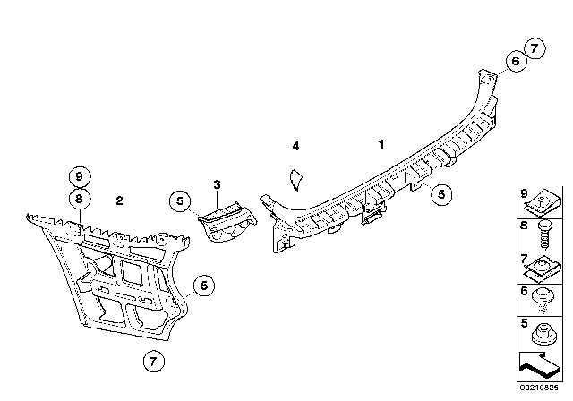 2010 BMW 328i Mounting Parts Diagram