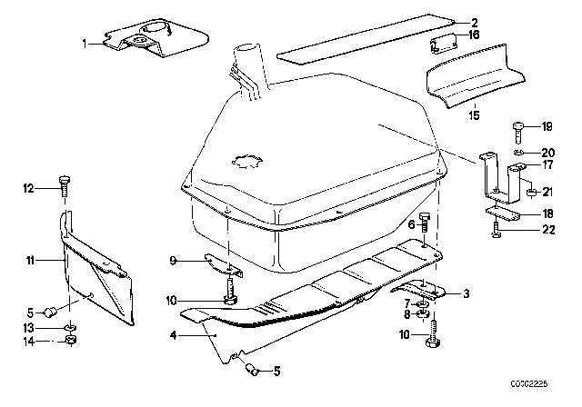 1988 BMW 535i Fuel Tank / Attaching Parts Diagram