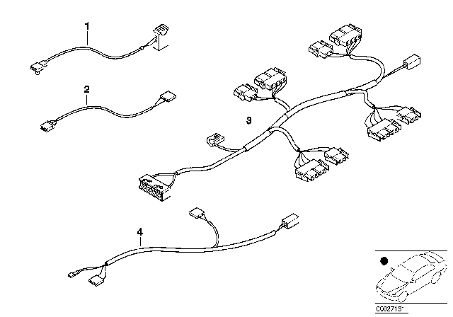 2005 BMW 645Ci Wiring Set Seat Diagram 1