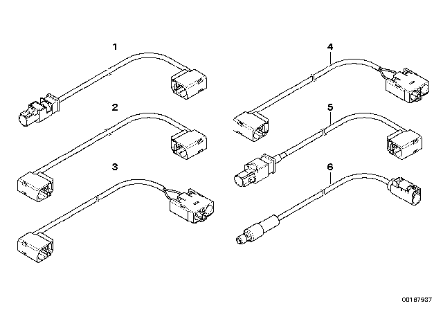 2004 BMW 525i Universal Aerial Cable Diagram 3