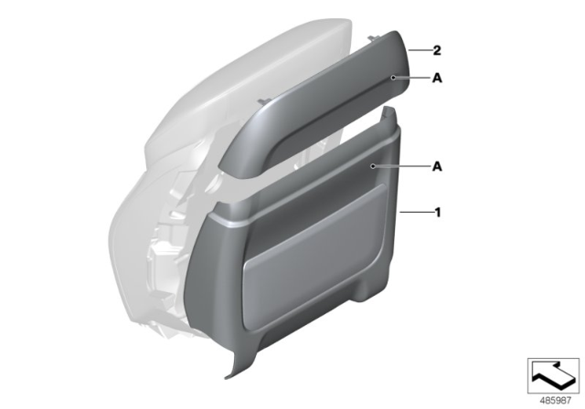 2017 BMW 530i Individual Rear Panel Diagram 2