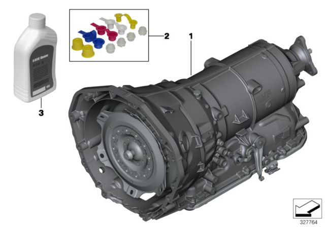 2014 BMW 760Li Automatic Transmission GA8HP90Z Diagram