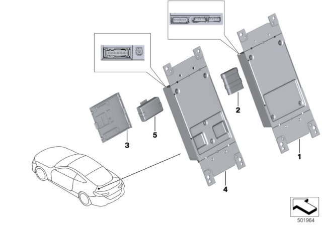 2020 BMW 840i Telematics Control Unit Diagram