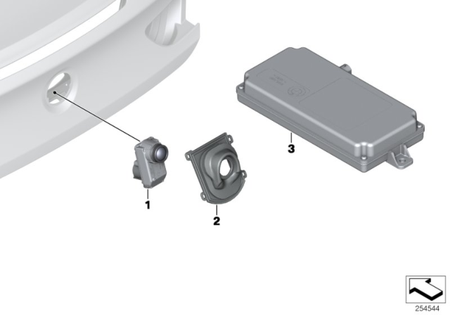 2017 BMW 640i Reversing Camera Diagram