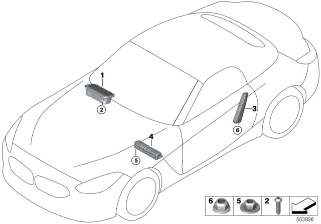 2020 BMW Z4 Air Bag Diagram