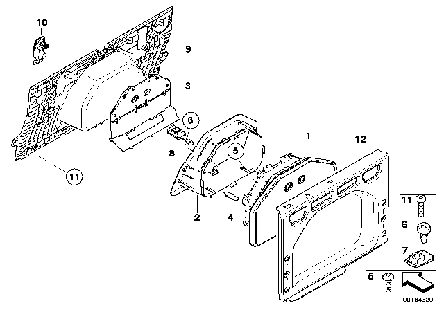 2008 BMW 335i Retrofit, Ski Bag Diagram