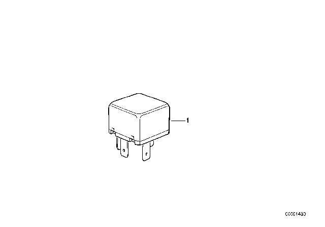 1994 BMW 525i Relay, Motor Diagram