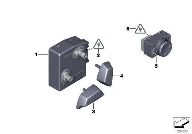 2013 BMW 535i xDrive Seat Adjustment Switch Diagram 2