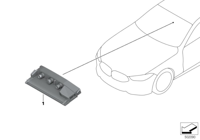 2020 BMW M850i xDrive Kafas Camera Diagram for 66519459852