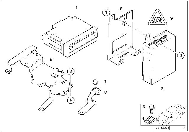 2006 BMW 330Ci Navigation Computer Diagram 1