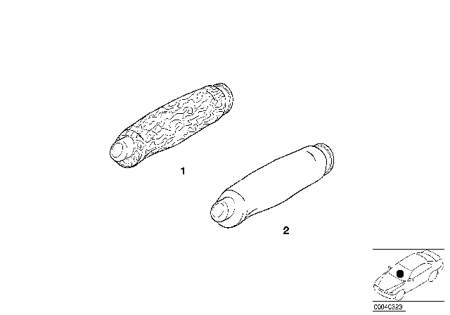 2003 BMW 330xi Handbrake Handle Alu Diagram for 34409416256