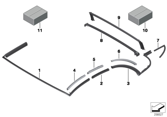 2013 BMW 640i Soft Top Diagram 1