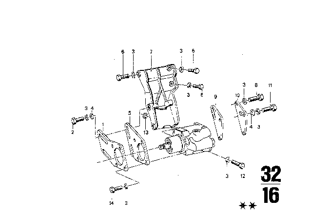 1970 BMW 2500 Hydro Steering Box Diagram 13