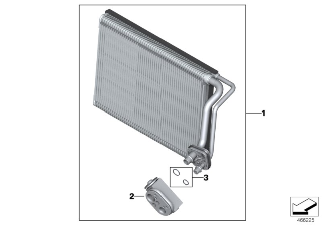 2016 BMW 330e Expansion Valve Diagram for 64119396223