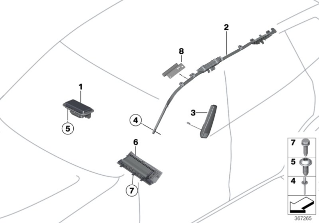 2013 BMW X3 Air Bag Diagram