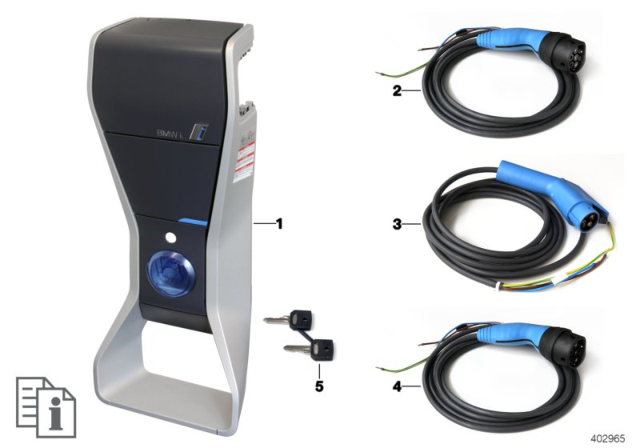 2014 BMW i3 Spare Parts Wall box Pure Diagram