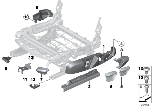2014 BMW 228i Seat Front Seat Coverings Diagram
