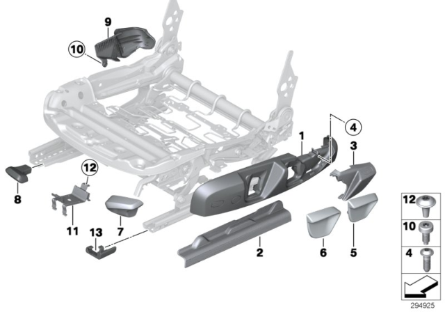 2018 BMW 230i Seat Front Seat Coverings Diagram