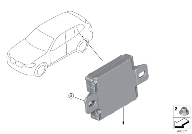 2020 BMW X3 M LTE Compensator Diagram