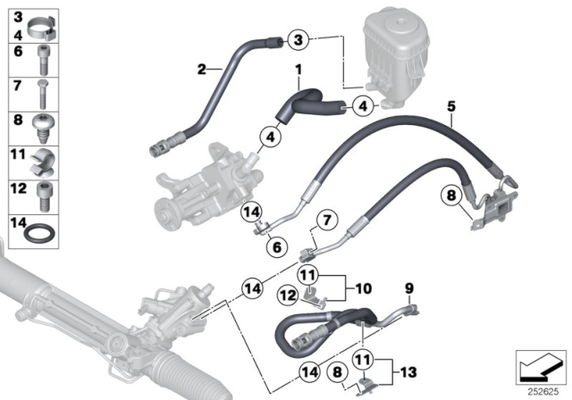 2015 BMW 535d xDrive Return Pipe Diagram for 32416781834