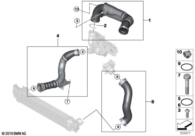 2020 BMW M235i xDrive Gran Coupe FILTERED AIR PIPE WITH RESON Diagram for 13718675263