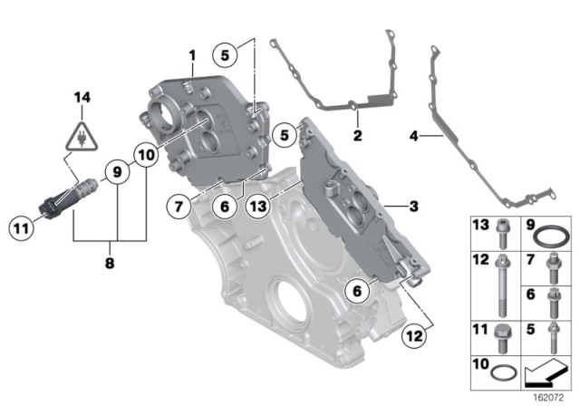 2010 BMW 760Li Timing Case Diagram 2