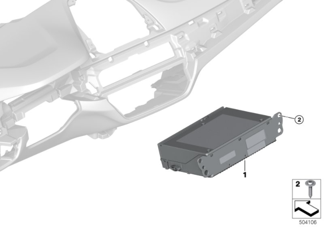 2020 BMW 540i Head Unit High 3 Diagram