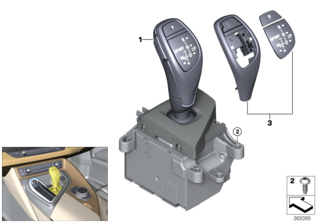 2016 BMW i8 Gear Selector Switch Diagram