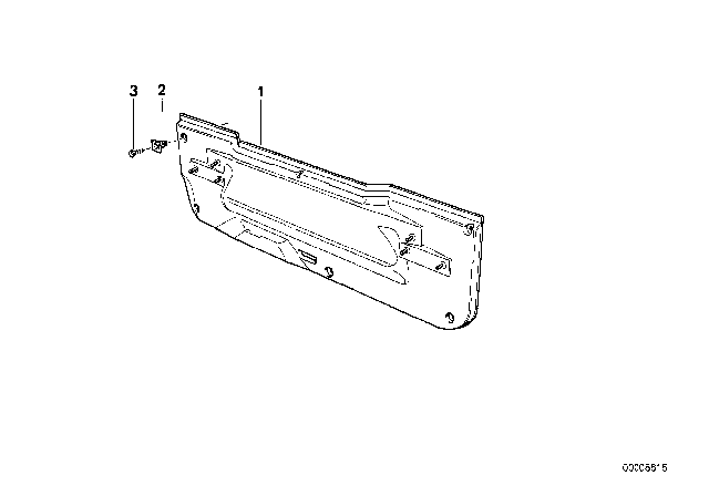 1995 BMW 530i Heater Closing Panel Diagram