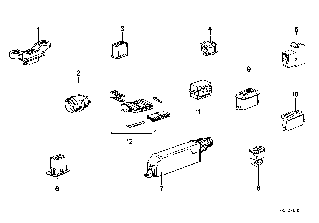 1989 BMW 635CSi Wiring Connections Diagram 4